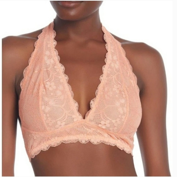 Free People Galloon Lace Halter Bralette, … - Picture 1 of 2